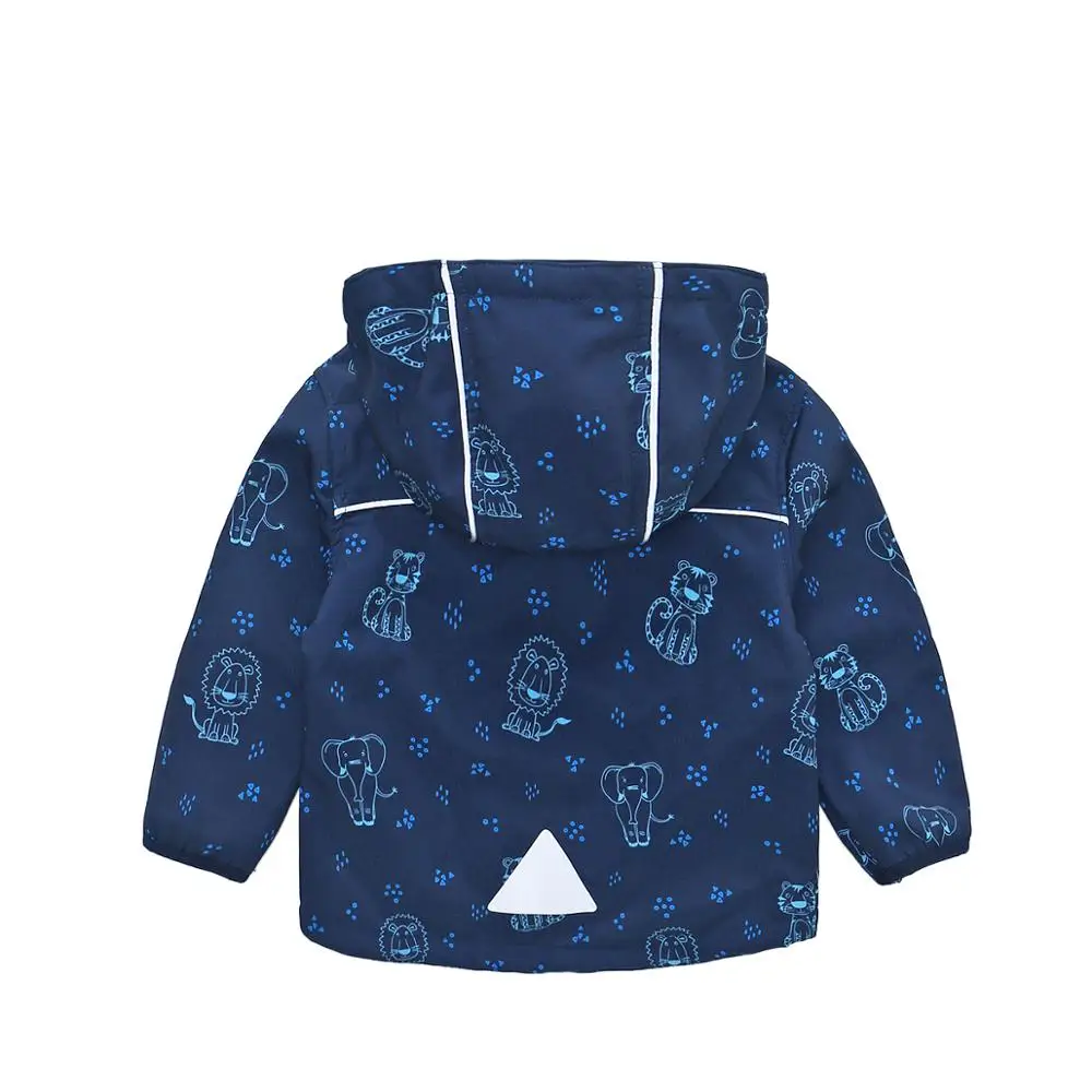 Детская теплая куртка HONEYKING, водонепроницаемая Вельветовая куртка с капюшоном и мультяшным рисунком для мальчиков на весну и осень от AliExpress WW
