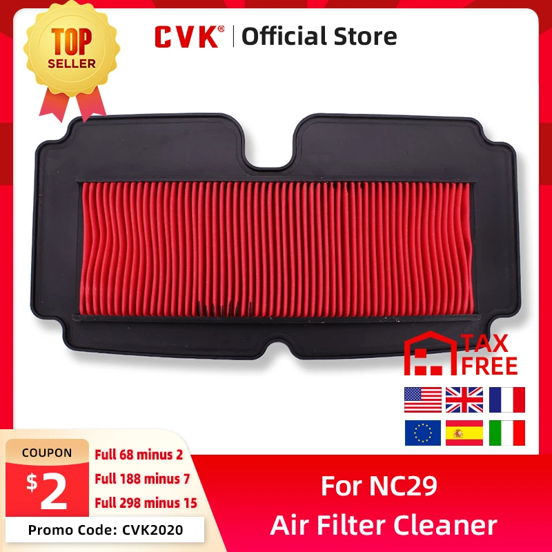 

CVK Free Freight Motorcycle Replacement Air Filter Element for HONDA CBR400RR NC29 CBR400 Accessories