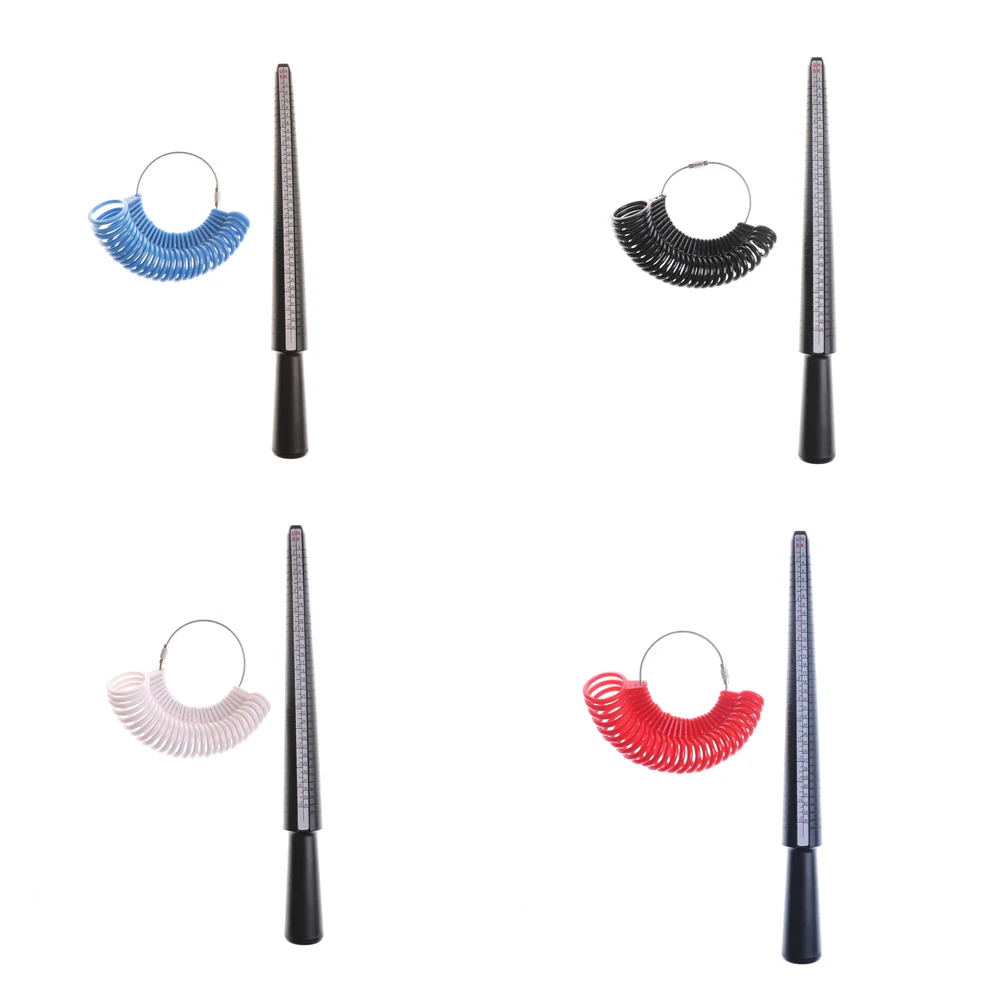 

1Set Ring Sizer Finger Sizing Measuring Stick Metal Ring Mandrel