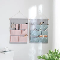Falling Snow Wall Mounted Storage Bags Bedside Wardrobe Organizer Dorm Phone Book Magazine Storage Bag Holder Office Container