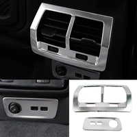 for audi q3 f3 2019 2020 accesorios car armrest box rear air conditioner outlet frame cover trim interior mouldings usb panel