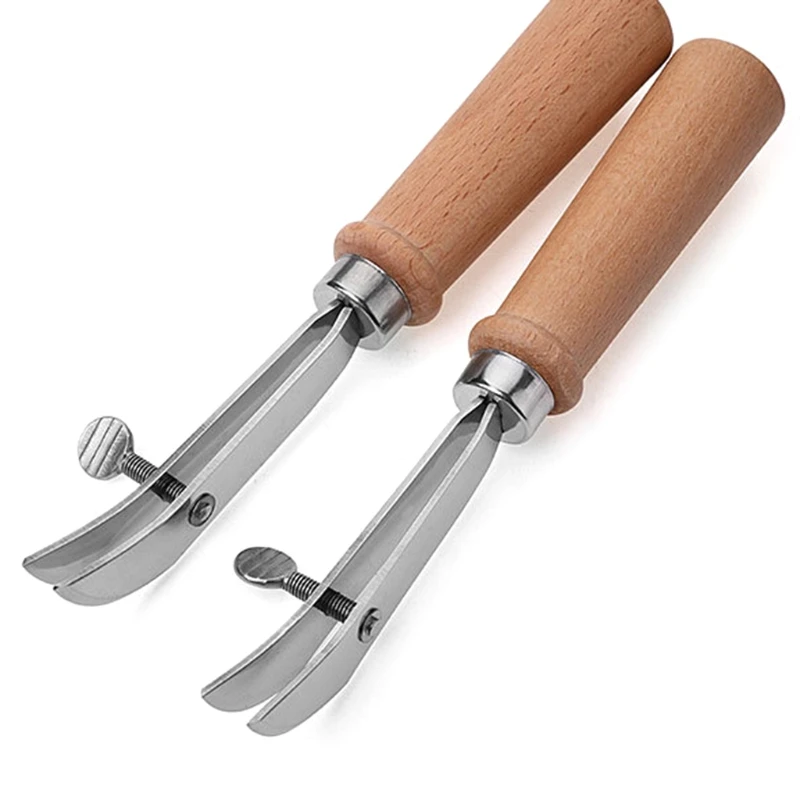 

Leather Tools Adjustable Cutter DIY Handmade Leather Crimper Slotting and Grooving Device Edge Holder