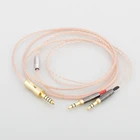 Audiocrast 8 ядер 7N OCC одиночный кристаллический медный кабель для наушников, обновленный кабель для Sundara Aventho, Focus elegia t1 t5p D7200 MDR-Z7