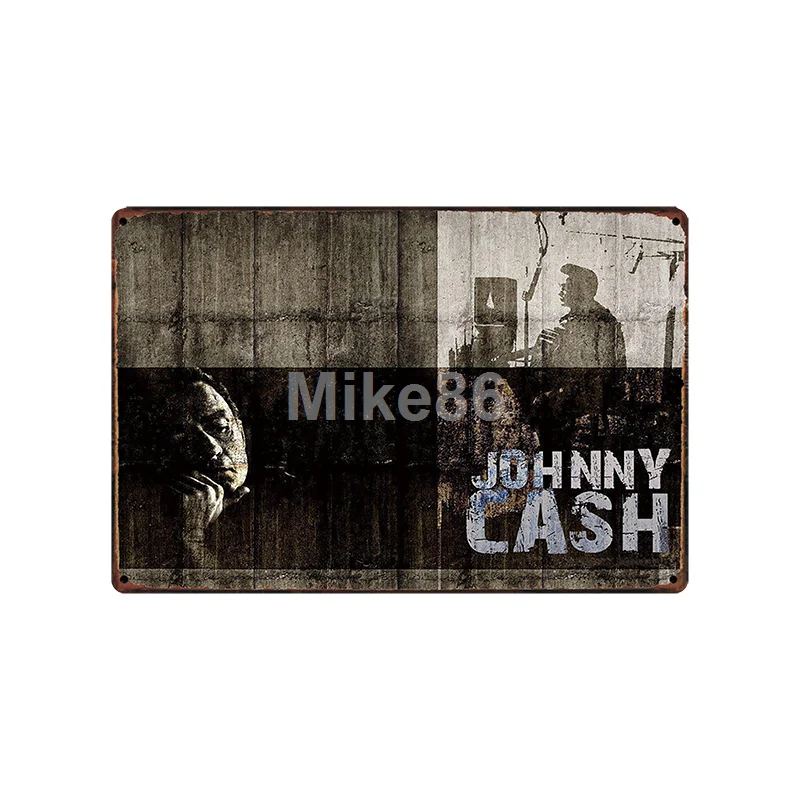 [Mike86] Jonny CASH MUSIC металлическая вывеска винтажный Паб Магазин рисунок на железной поверхности в стиле ретро художественный плакат Искусство 20*30 см LT-1795 - Цвет: SA-2222