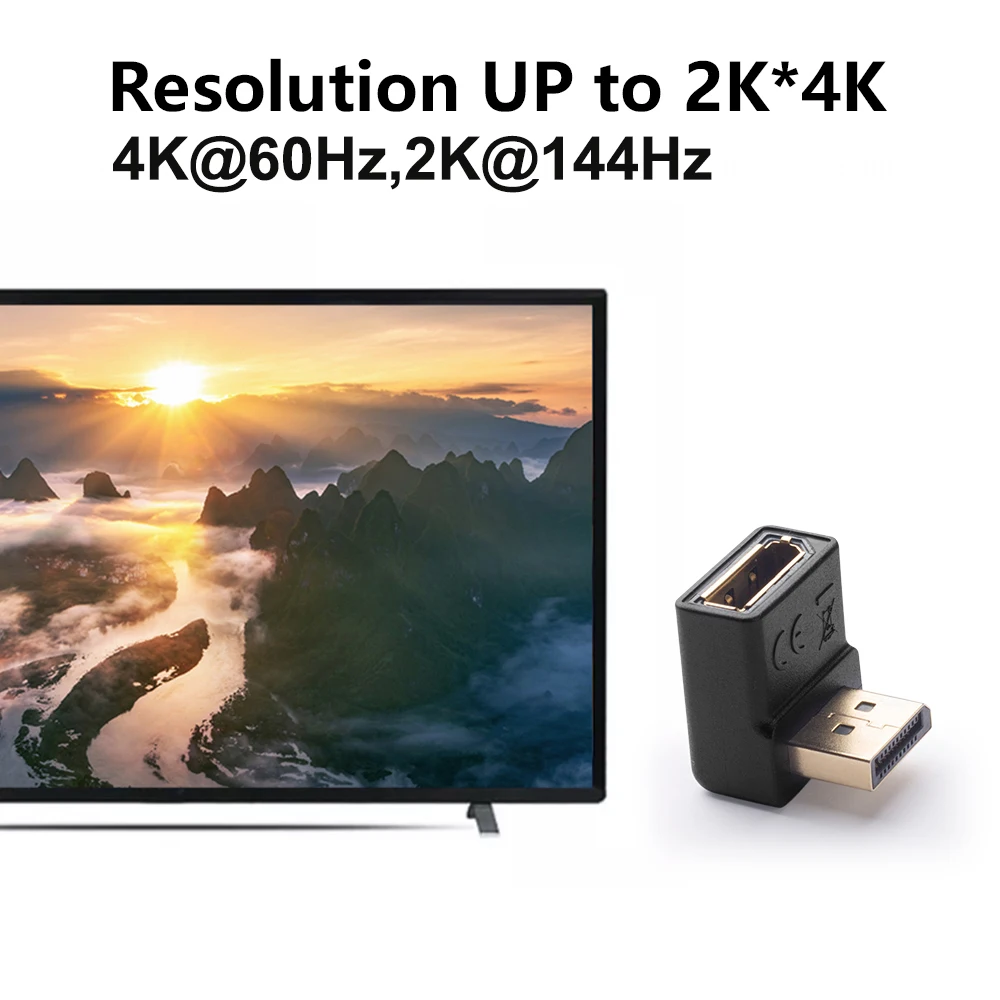 90 градусов Displayport кабель Адаптер Dp папа-мама левый правый угловой вверх вниз