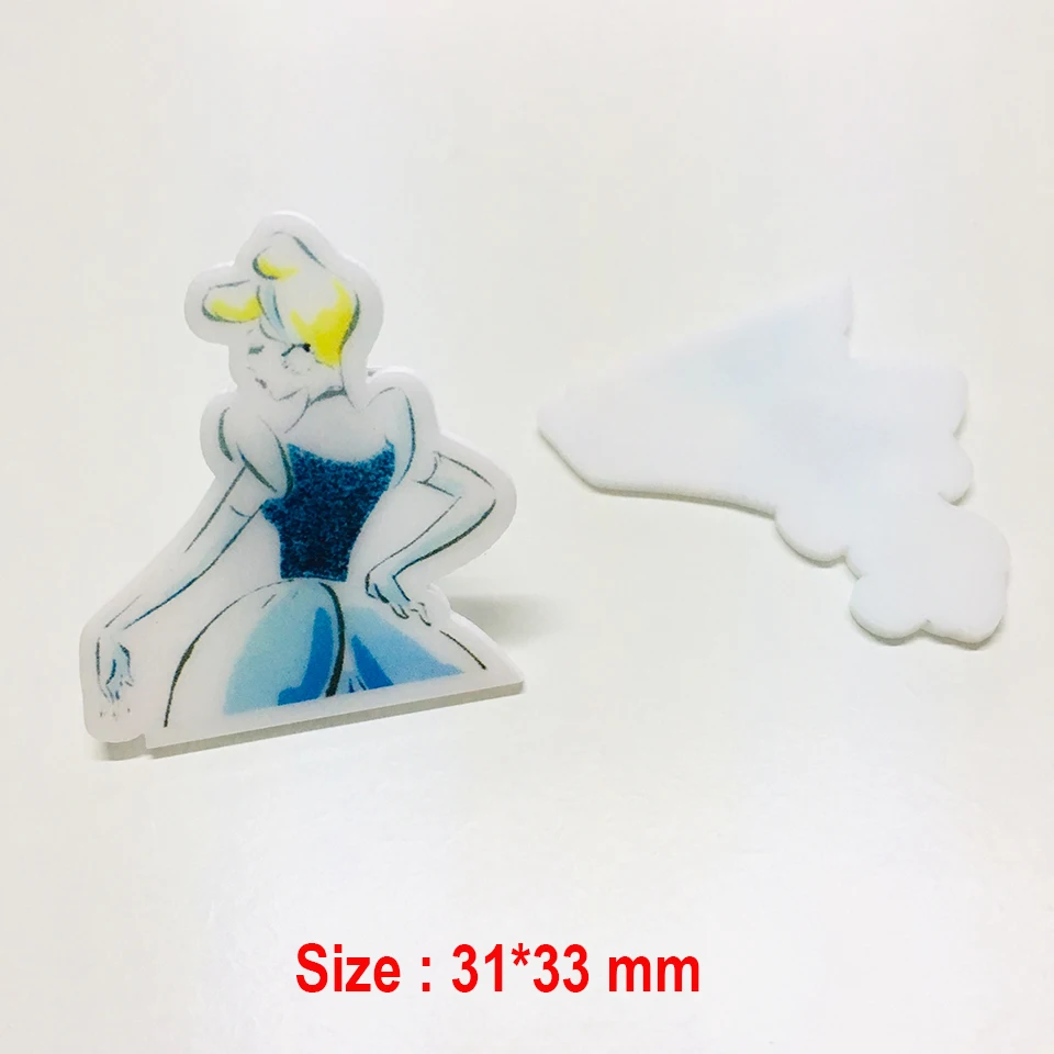10 шт./лот мультфильм плоское заднее украшение из смолы принцесса DIY Кабошоны