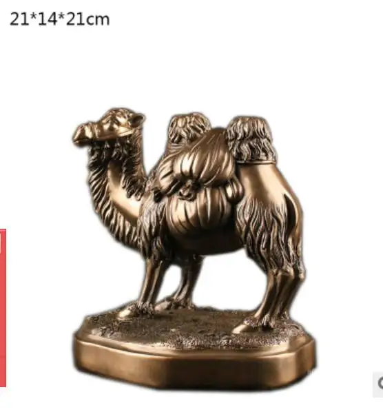 

Factory resin crafts wholesale camel ornaments package copper crafts creative home gifts custom animal sculpture wedding gift