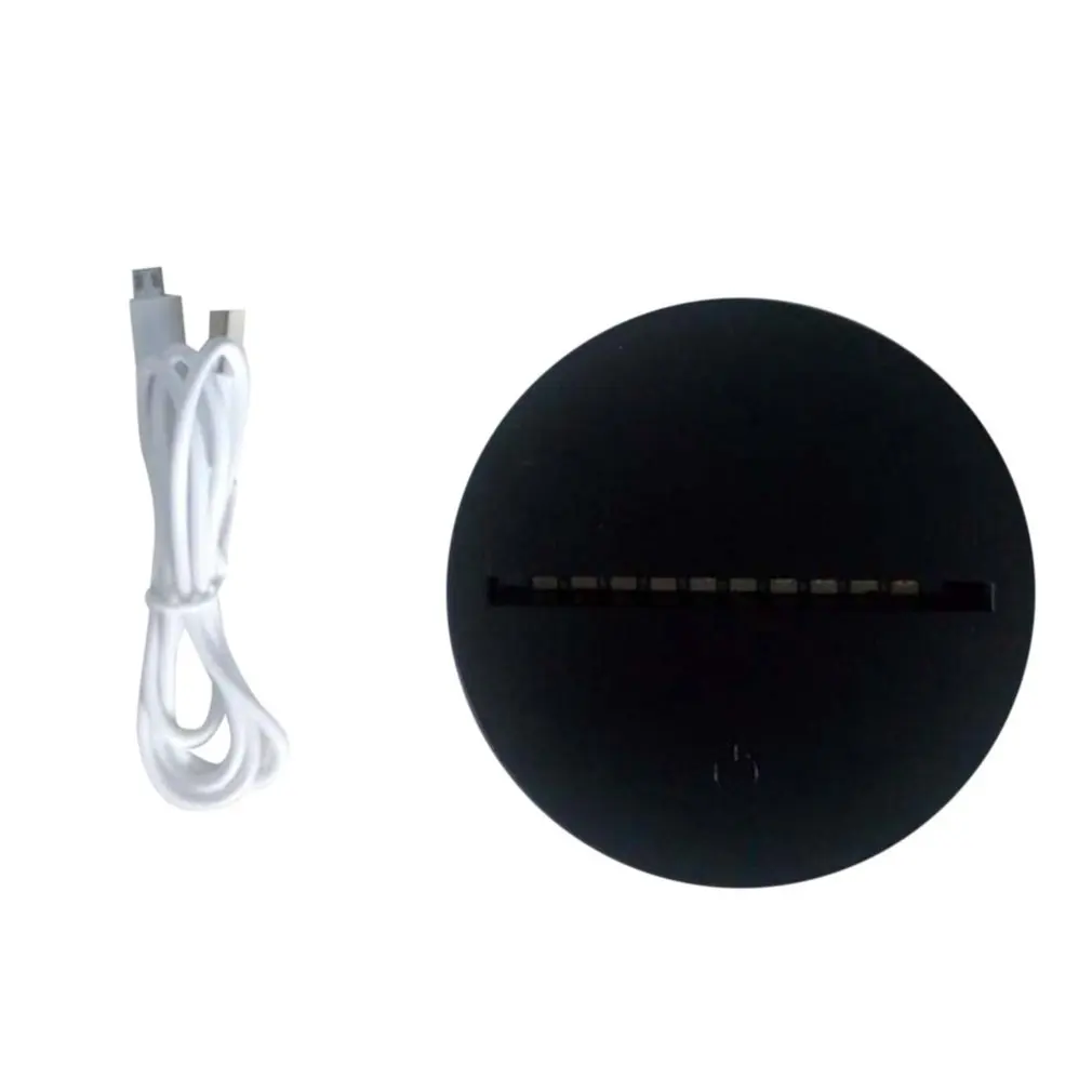 

Acrylic LED Lamp Bases Touch Switch 3D Illusion Night Light 7 Colors Replacement Night Light Base Bedroom Child Room Home Decor