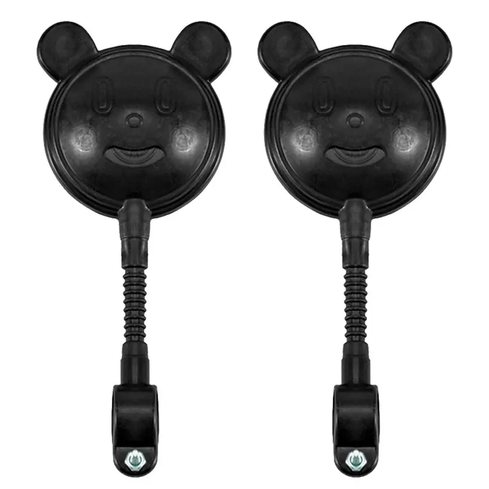

1pair Children's Bicycle Rearview Mirror Bike Accessories Universal Plastic Cartoon Glass Mirrors Bike Scooter Decoration Mirror