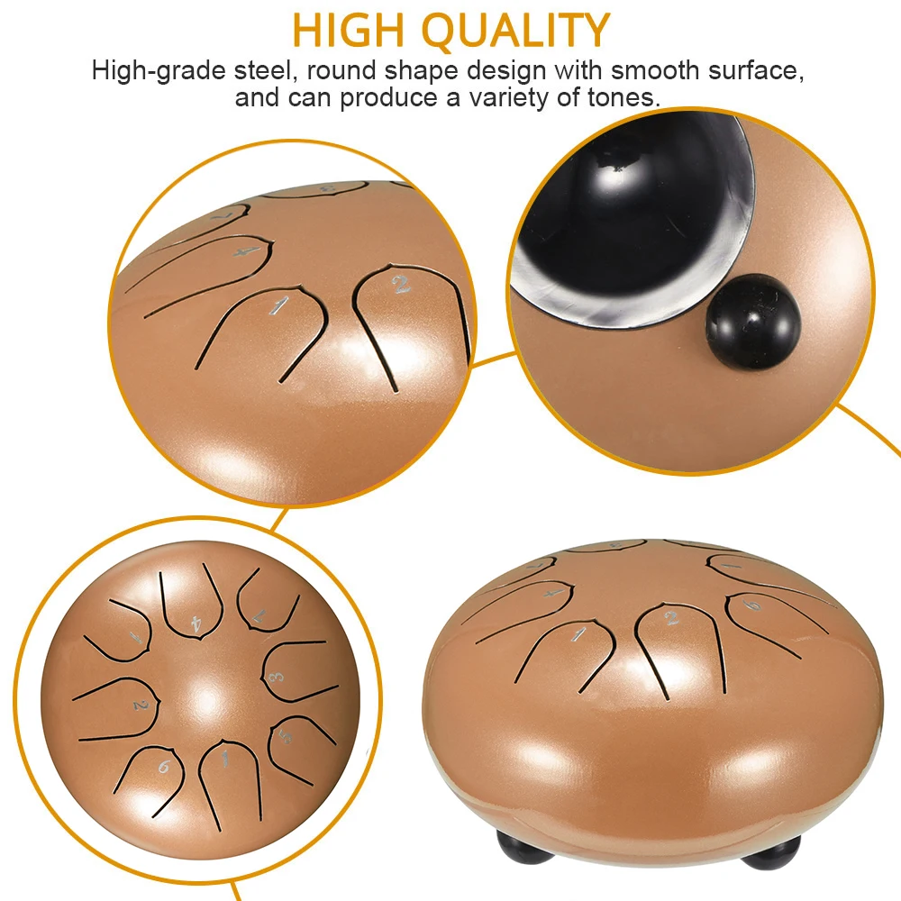 Барабан для языка 6 дюймов стальной барабан 8 мелодий ручной цилиндр бак с