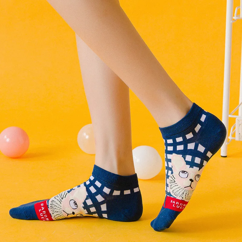 

AOMU 1Set 2021 New Trendy Creative Colorful Cartoon Animal Pattern Socks Stockings for Women Men Chic Birthday Party Gifts