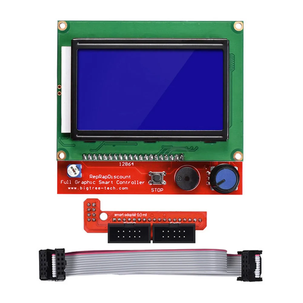 Комплект RAMPS 1 4 Mega 2560 R3 + MK2B контроллер 12864 LCD 5x A4988 для Arduino 6x оптический