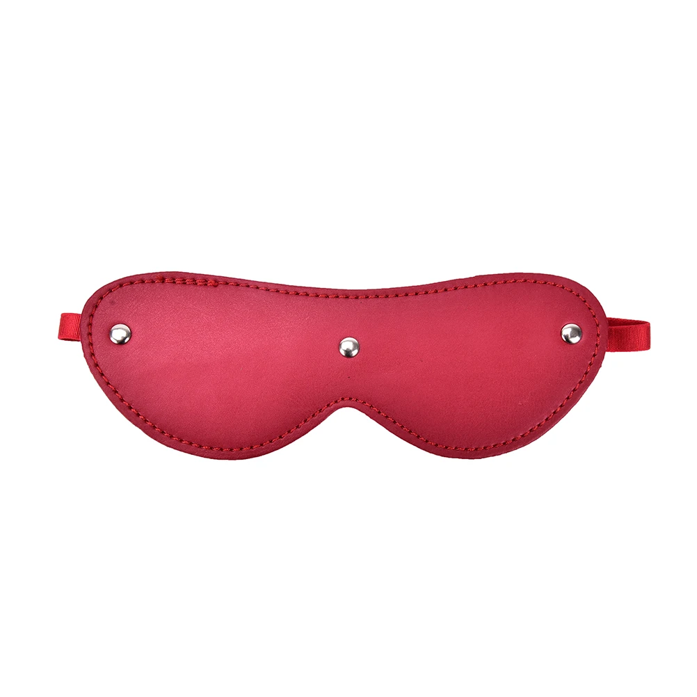

1Pcs Funny Pu Leather Eye Cover Sleeping Eye Mask Eyepatch Winter Cartoon Nap Eye Shade For Christmas Gift Sleep & Snoring