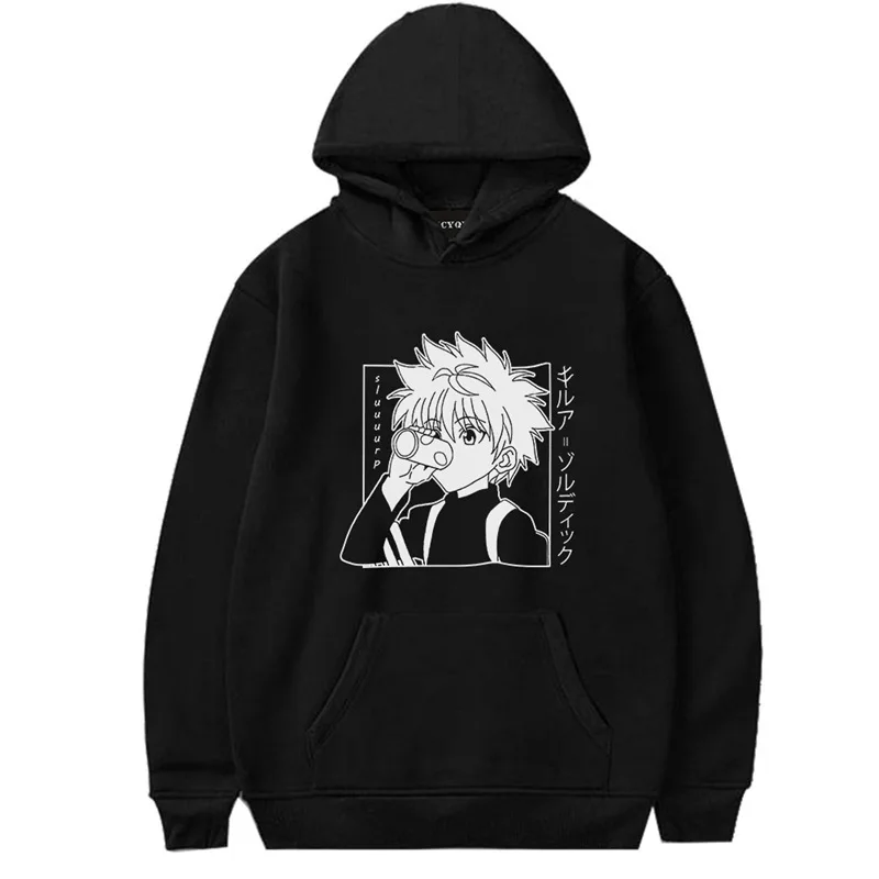 

Hunter X Hunter Women Men Hoodie Sweatshirts Killua Zoldyck Hisoka Anime Hoody Akatsuki Clothes Streetwear Pullover hoodies Tops