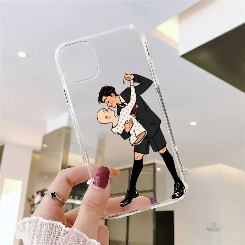 

Umbrella Academy Aidan Gallagher Phone Case Transparent for iPhone 6 7 8 11 12 s mini pro X XS XR MAX Plus SE