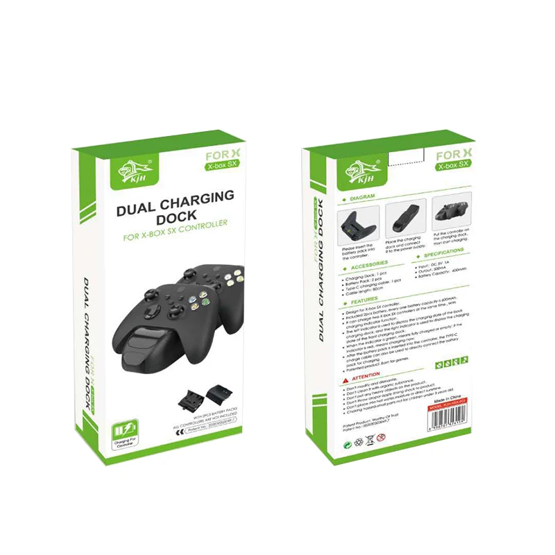 

Dual Charging Dock with Rechargeable Battery Pack for Xbox Series X S Wireless Controller Charging Stand Charger Station