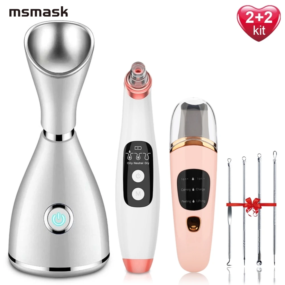 

Blackhead Remover Vacuum Skin Scrubber Facial Cleansing Peeling Machine Pore Cleaner Facial Steamer Acne Remover Skin Care Tools