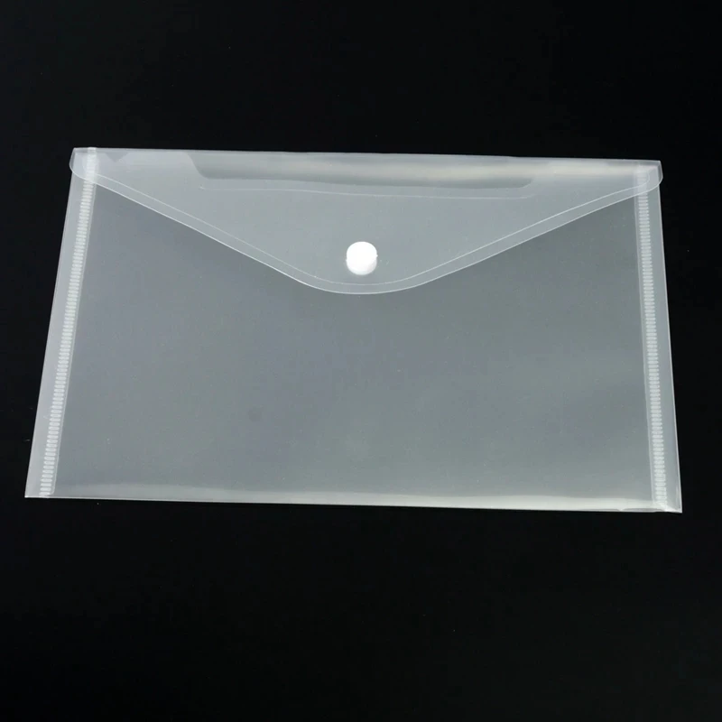 

50 pcs/set of transparent plastic A5 file folder file bag file bag file paper storage office supplies