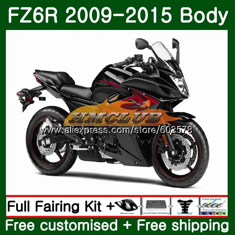 Корпус обтекателя для YAMAHA FZ6N FZ6 R FZ 6R 2009 2010 2011 2012 2013 2014 62CL.12 FZ6R 09 10 11 12 13 14 15 блестящий