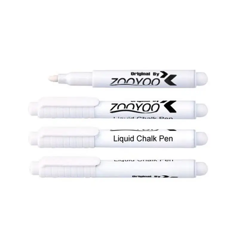

3 Pcs White Liquid Chalk Pen Marker Chalkboard Blackboard Liquid Ink Pen Used On Chalkboard Window Erasable 13.5cm