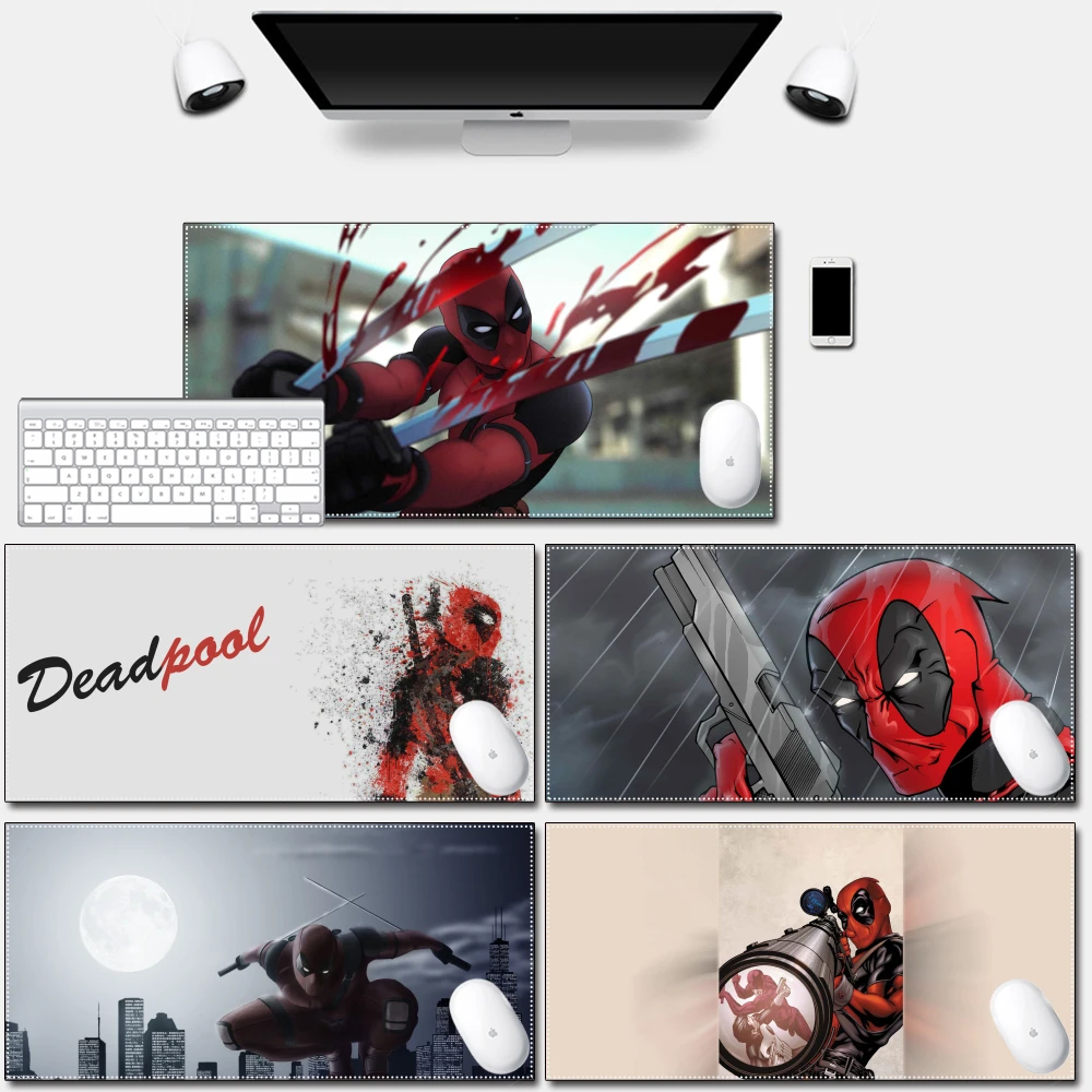 

Computer Mousepad Play Mat with Locking Edge High Quality Durable Deadpool Cold Marvel Special