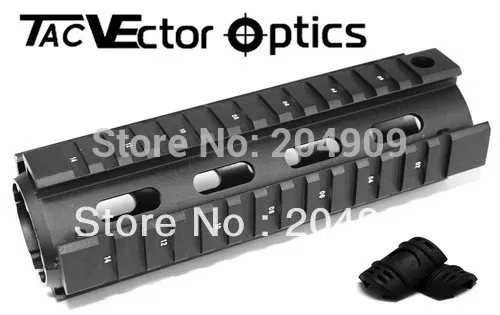 Векторная Оптика Тактический средней длины из 2 частей RIS Handguard Picatinny Quad Rail Mount 8,5 ''fit. 223 rem 5,56 мм