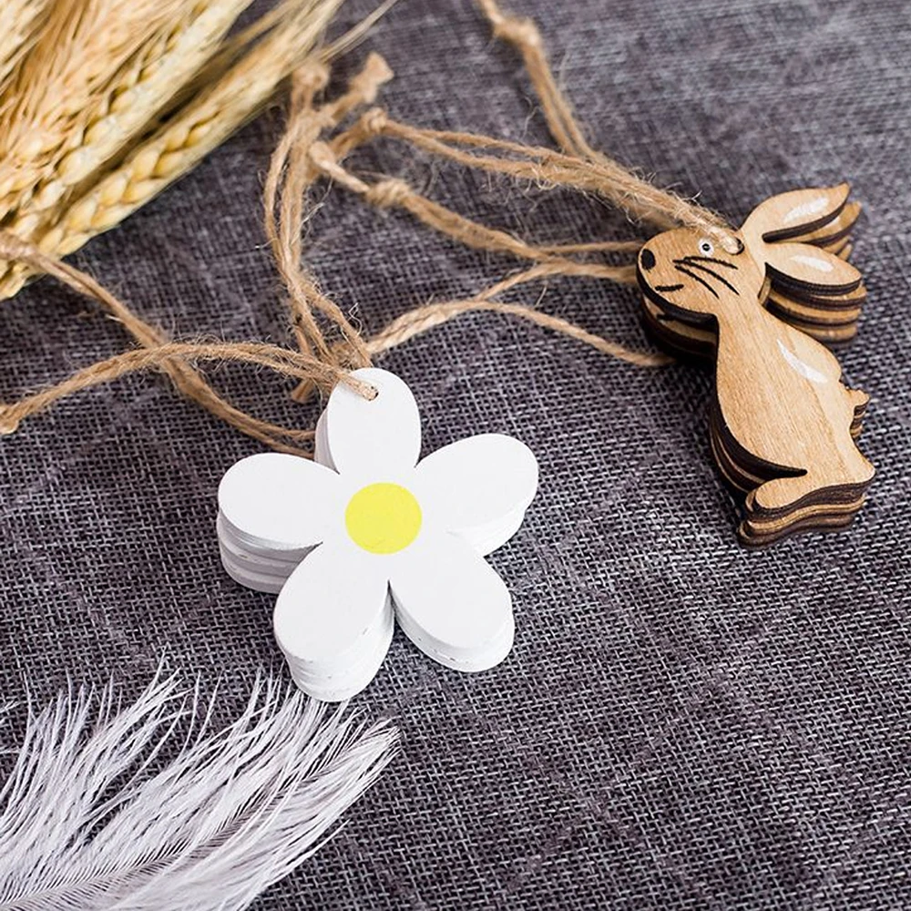 8 шт. пасхальные реквизиты деревянная подвеска петух куриные яйца Цветочный