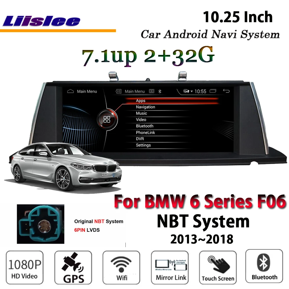 Liislee 10 25 дюймов Android мультимедиа для BMW 6 серии F06 M6 NBT 2013 ~ 2018 стерео автомобиль BT Carplay