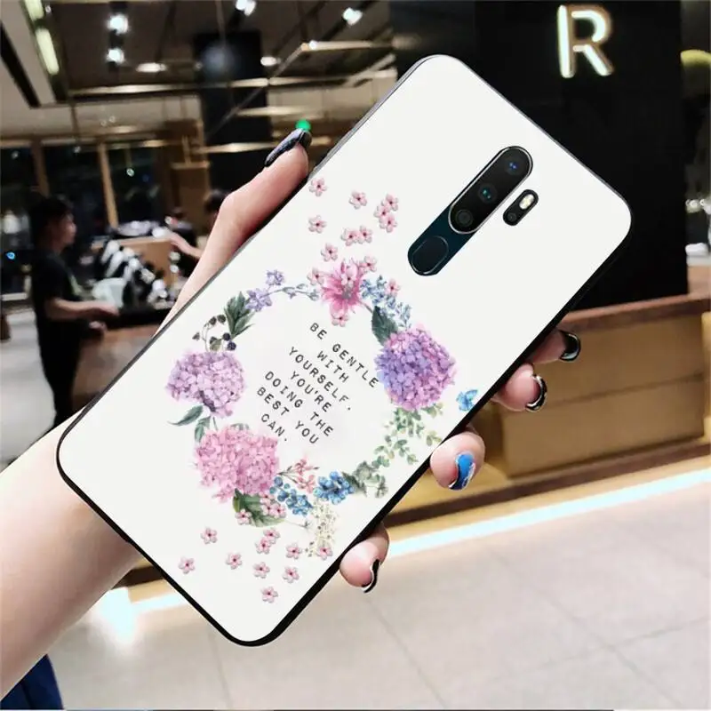 Пословица фраза девиз Good Vibes Only Love Coque Shell чехол для телефона Oppo A5 A9 2020 Reno2 z Renoace 3pro