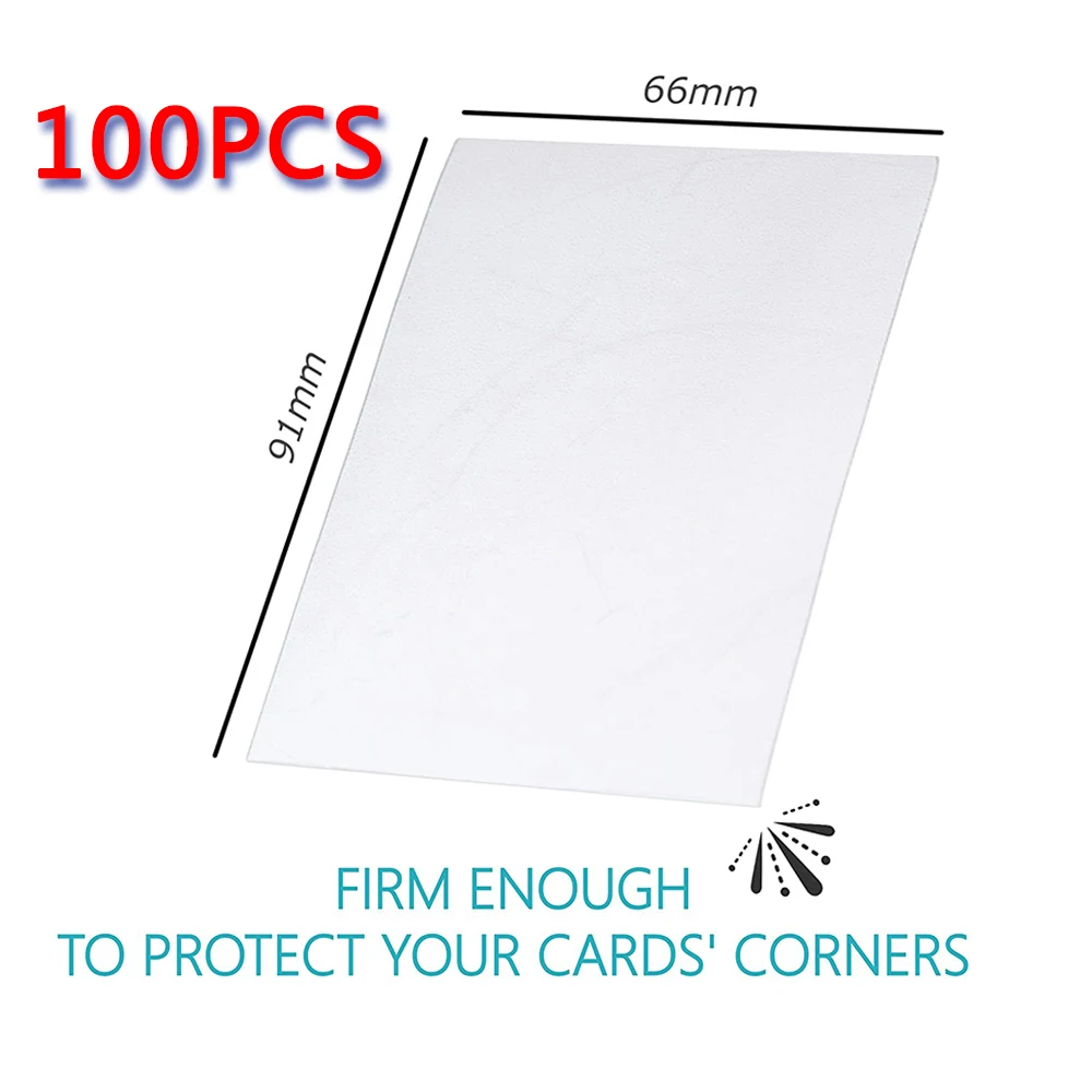 Fundas protectoras de cartas de Pok&eacute;mon para ni&ntilde;os, funda transparente con soporte, carpeta, regalo, 100 unidades-2