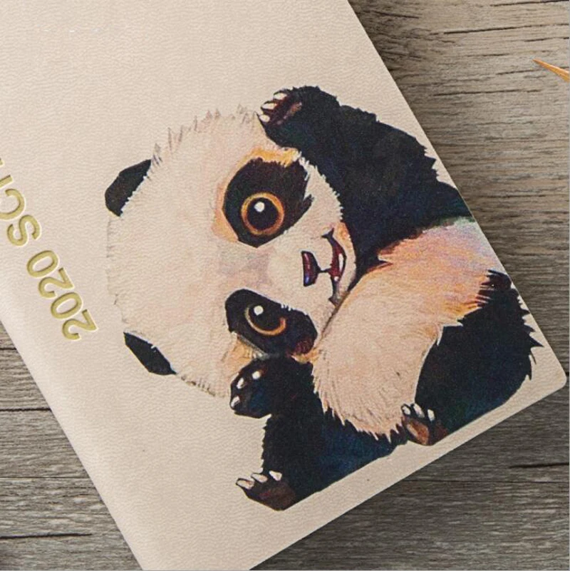 Kawaii Panda Note Book 2020 планировщик A7 расписание эффективность ноутбука портативный