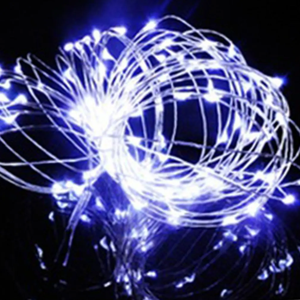 Светлая Водонепроницаемая гирлянда для бутылки вина медная проволока