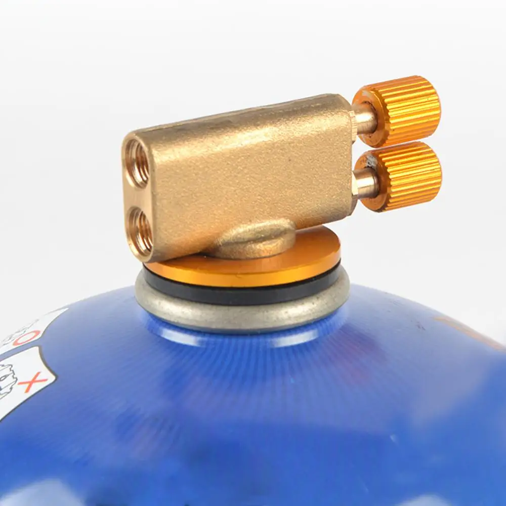 

Outdoor Flat Double Head Valve Furnace Head Universal Interface Switch Valve Flat Tank Control Valve Head Accessories