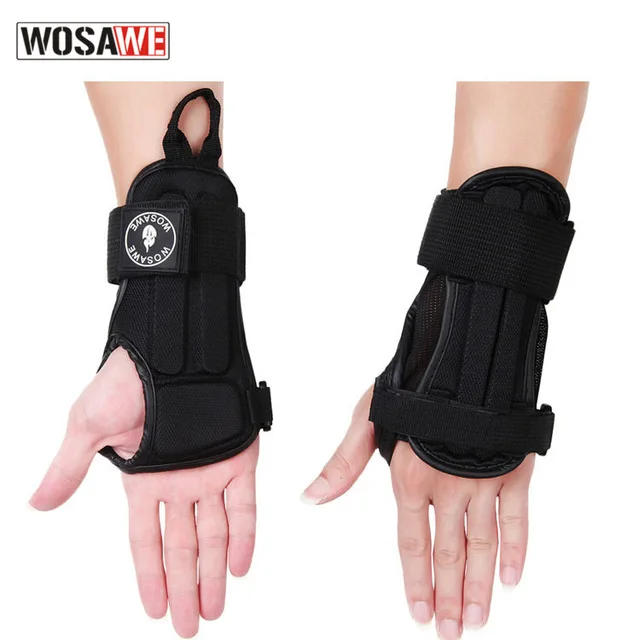 WOSAWE 1 Pair Motorcycles Adjustable Guard Wrist and Palm Protection Support Brace Pads EVA Skating Hand Shockproof Wristbands | Автомобили