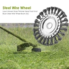 Щетка для газонокосилки, диск, триммер для травы, поворотная щетка для узлов, колесо из стальной проволоки