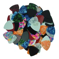 20pcs medium 0 71mm 346 rounded triangle guitar picks plectrums celluloid assorted colors
