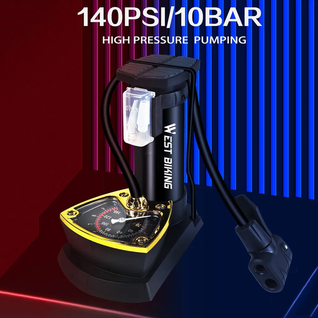 Мини портативный высокого давления алюминиевого сплава велосипед Мячи ножной