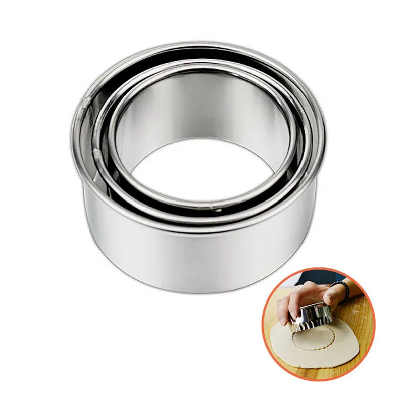 3 шт./компл. круглая форма для вареников из нержавеющей стали диаметр 6/7/8 см