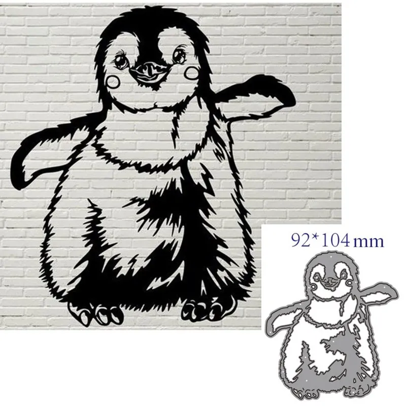 Металлические высекательные штампы животные Пингвины украшения скрапбукинг