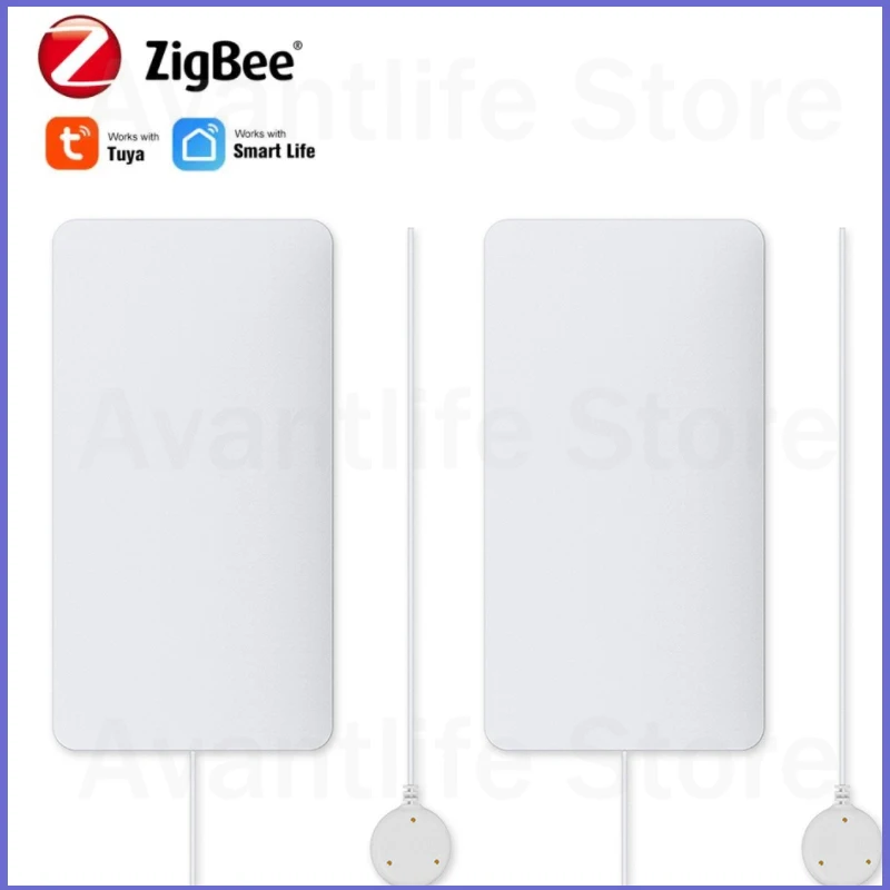 

Умный датчик утечки воды Tuya ZigBee, Wi-Fi датчик, совместим с приложением Tuya Smart/Smart Life, простая установка