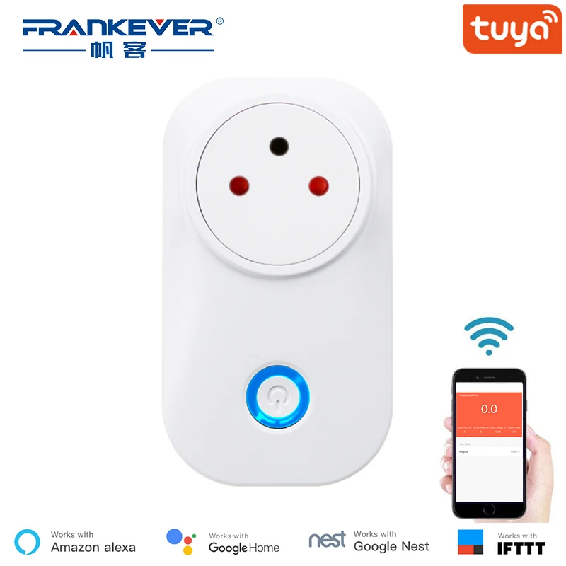FrankEver мини США Wi-Fi разъем с стабилизатором напряжения 110-240 В Голосовое управление умная розетка работает с Alexa Google Home Tuya APP