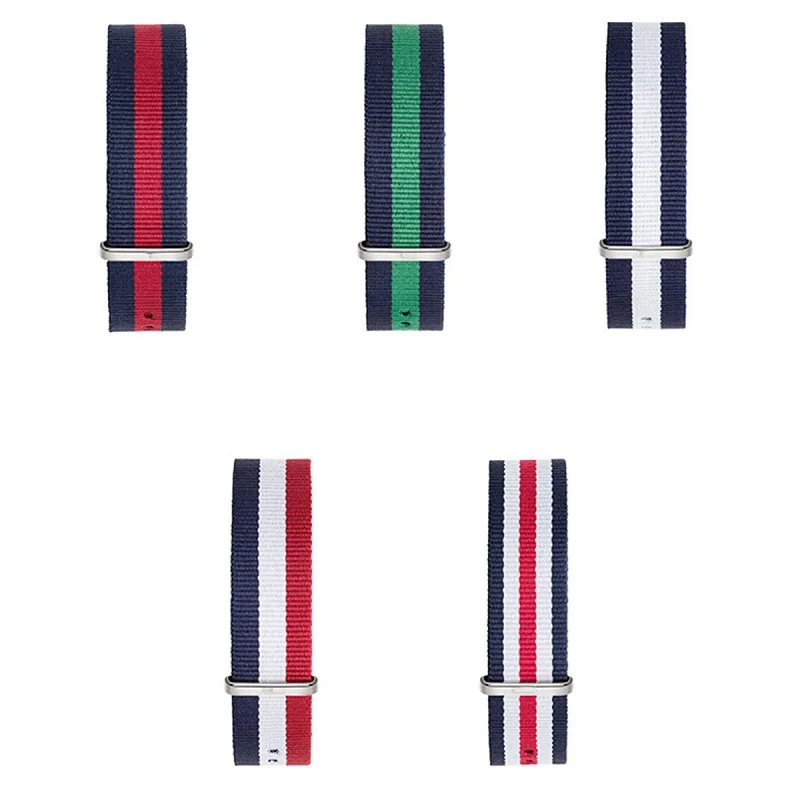 

2PCS Daily Replacement Wristband 20mm Watch Strap nato strap nylon strap for Women's watches Strap Bracelet Milanese loop Belts