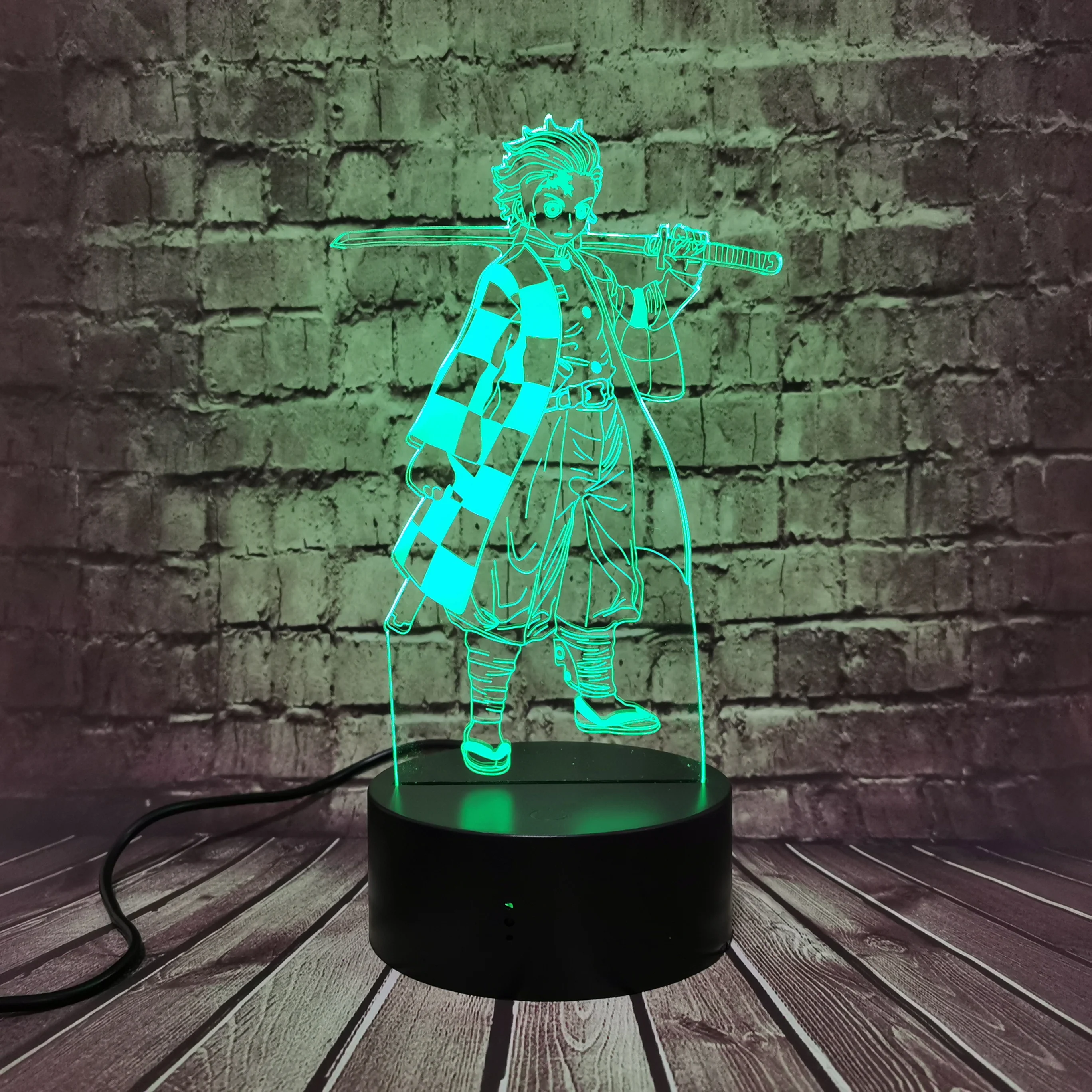 

Demon Slayer Agatsuma Zenitsu Table Lamp night light 3d Acrylic light Baby Girl BOY Birthday Christmas Decor Kids Toys