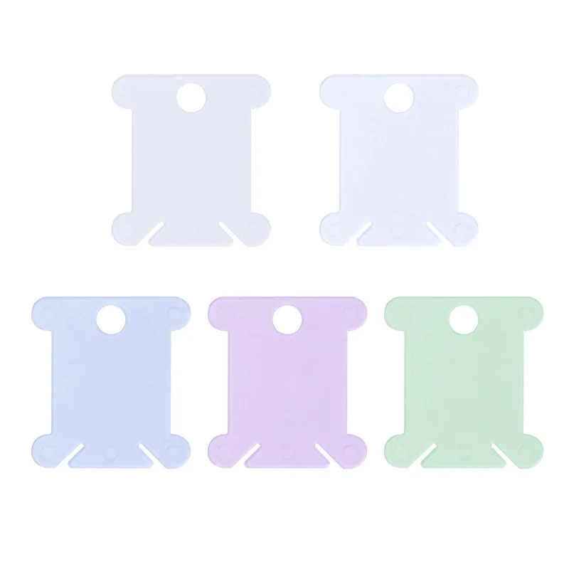 

10/20/50pcs Embroidery Thread Holder Floss Craft Bobbin Cross Stitch Storage Plastic Sewing Thread Board Card Thread Organizer