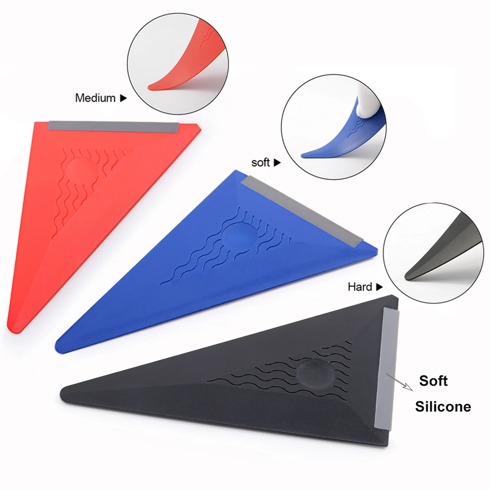 

EHDIS Car Wrap Vinyl Film Installing Squeegee Soft Edge Window Foils Tinting Sticker Tool Scraper Carbon Fiber Wrapping Tools