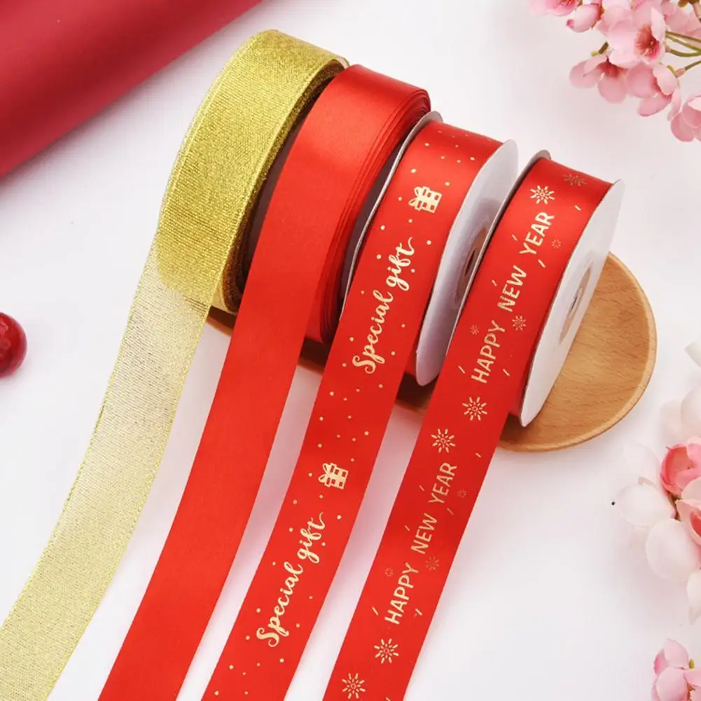 

Simple Wrapping Ribbon Smooth Surface No Odor Soft Touch Packing Ribbon Grosgrain Ribbons Packing Ribbon 1 Roll