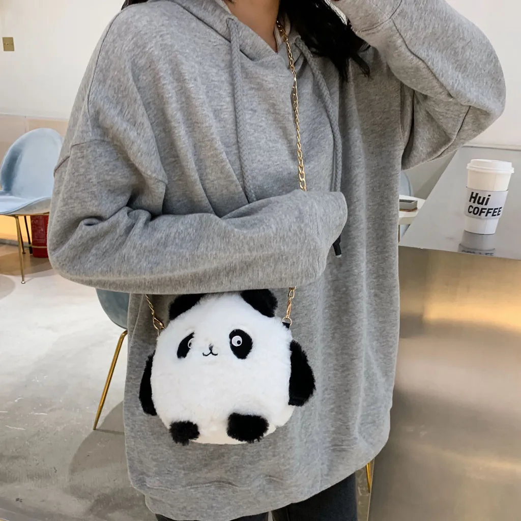 Новая модная женская сумка 2019 милый Миниатюрный Плюшевый мешок для девочек