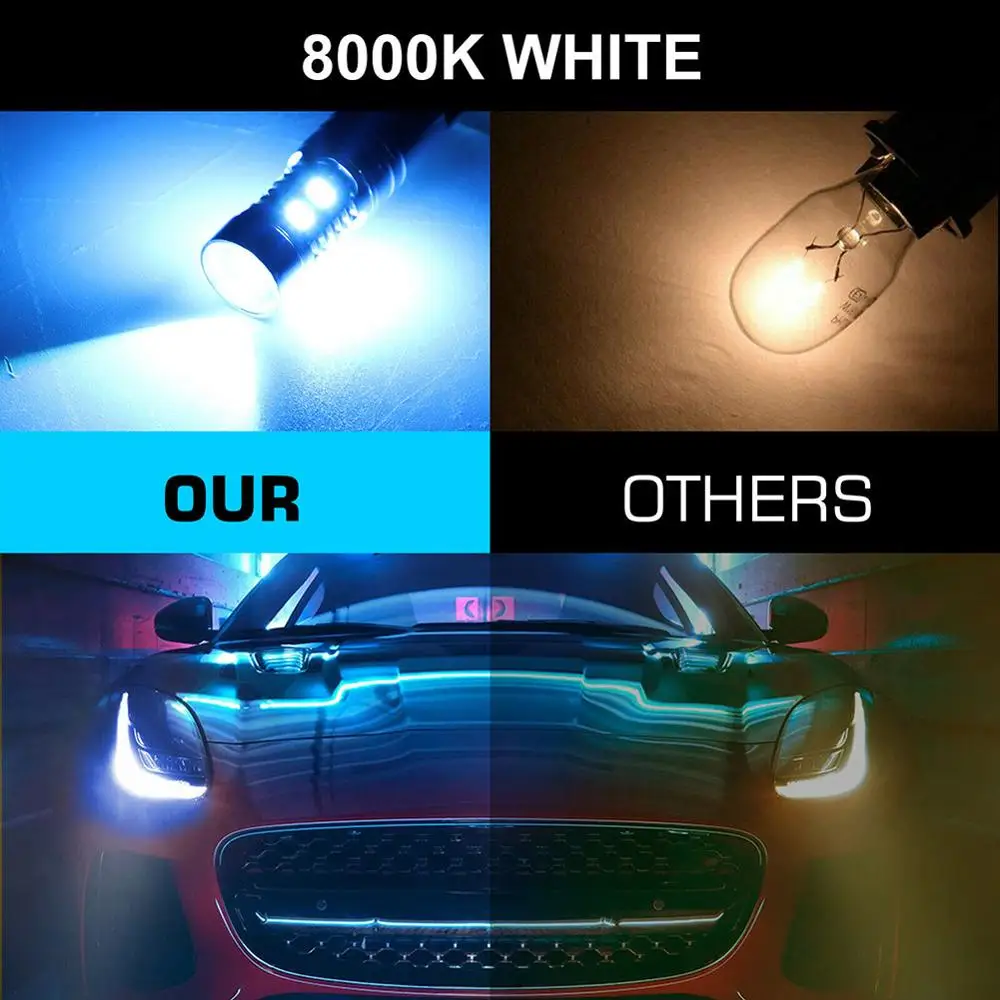 

H1 LED Headlight Bulbs 1800LM 8000K Ice Blue Super Bright Car Headlights, 1 PairPlug And Play,