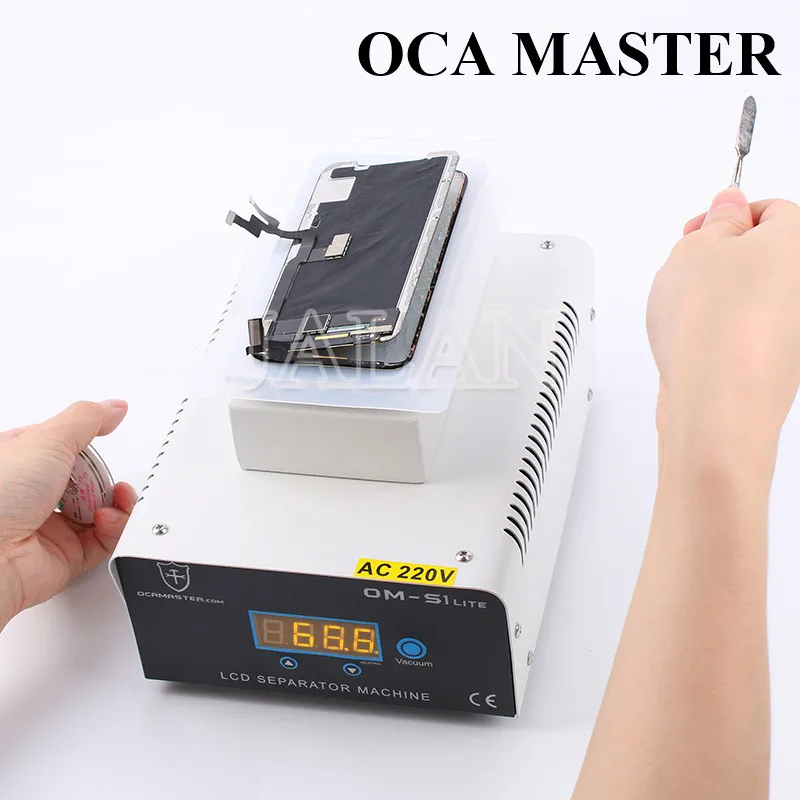 OCA Master встроенный насос высокой мощности 7 дюймов нагревательный жк дисплей