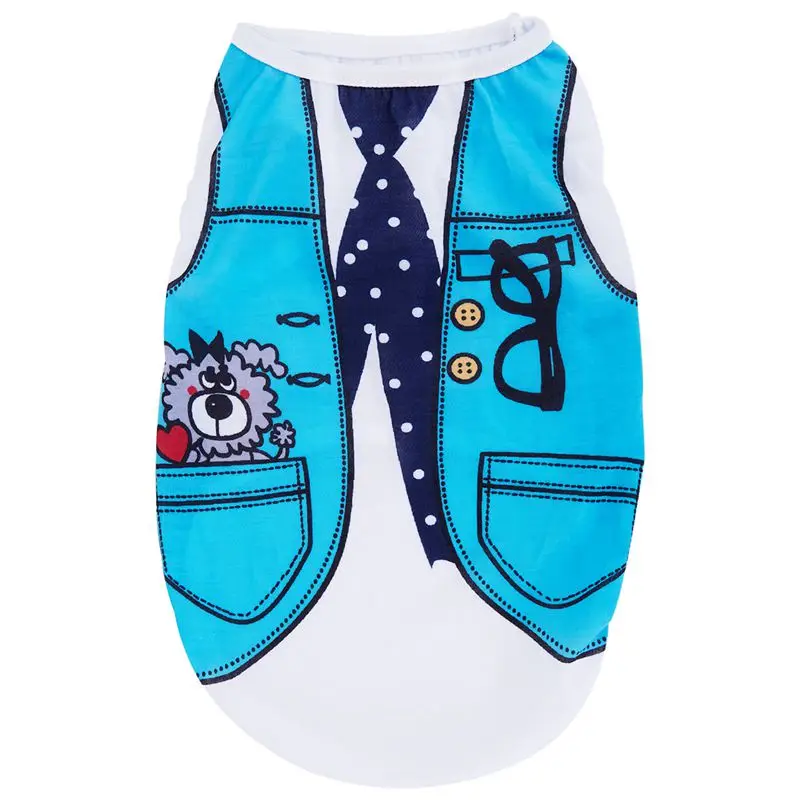 Костюм для щенков летняя футболка с круглым вырезом костюм подвижных игр одежда